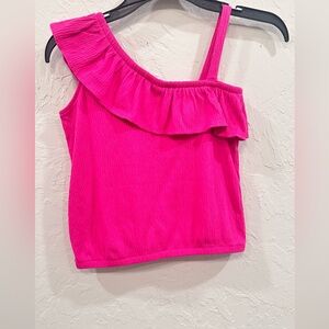 Old Navy Hot Pink cropped shirt
